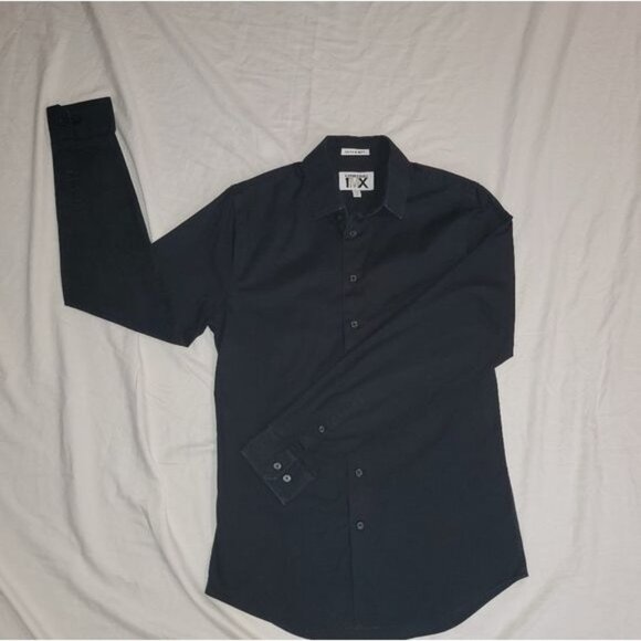 ExpressMen 1MX Button Up Sz Small P 14-14 ½  Extra Slim Fit - Picture 1 of 9